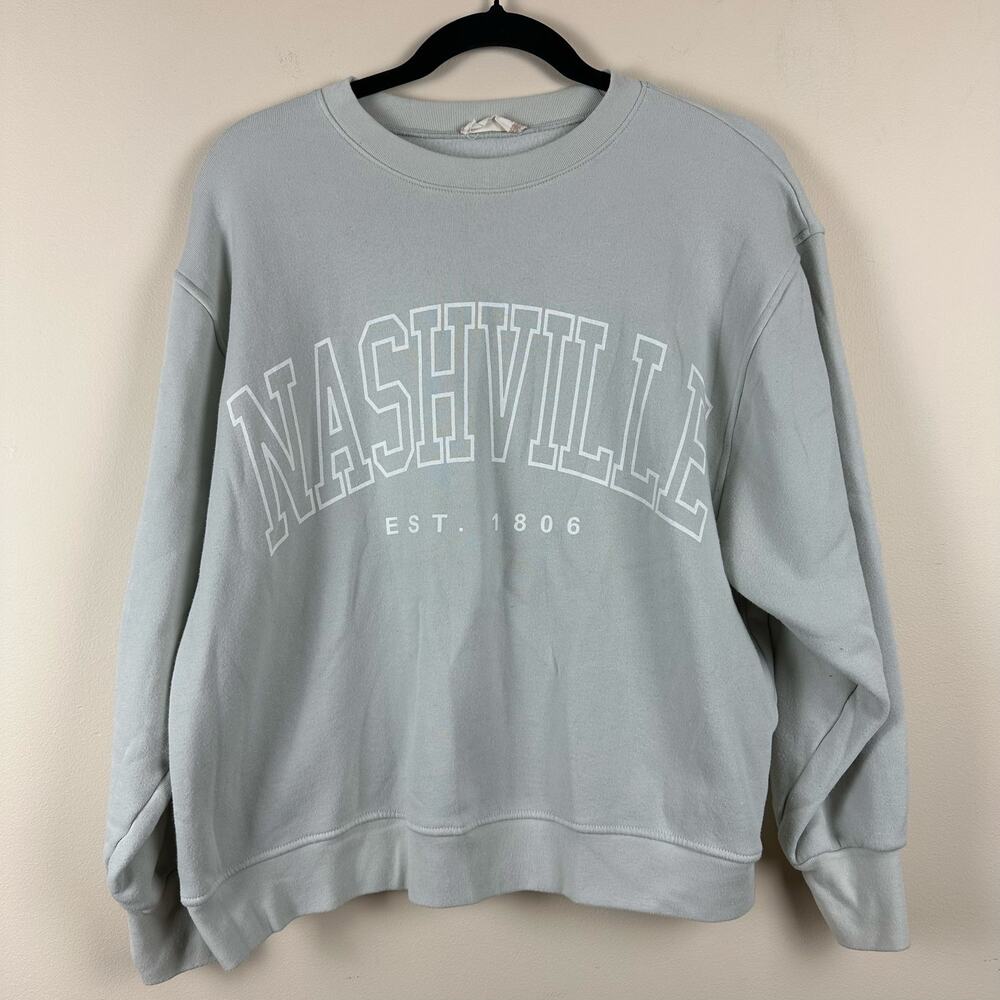 Altar’d State Nashville Oversized Boxy Sweatshirt S Preppy University Loungewear